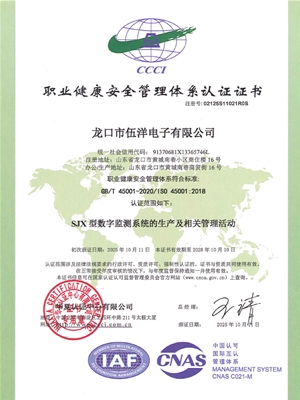 ISO:45001:2018职业健康安全管理体系